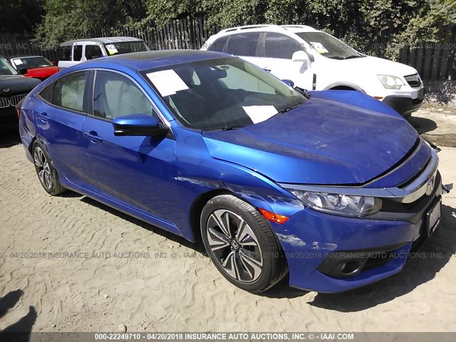 19XFC1F79GE043099 - 2016 HONDA CIVIC EXL BLUE photo 1