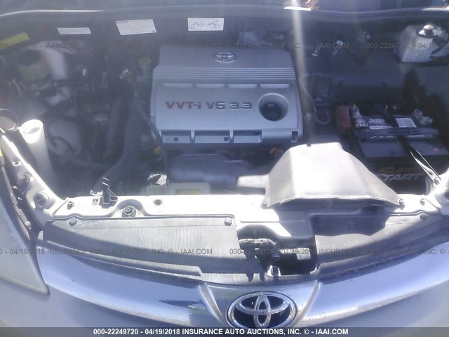 5TDBA22CX6S054808 - 2006 TOYOTA SIENNA XLE/XLE LIMITED GOLD photo 10