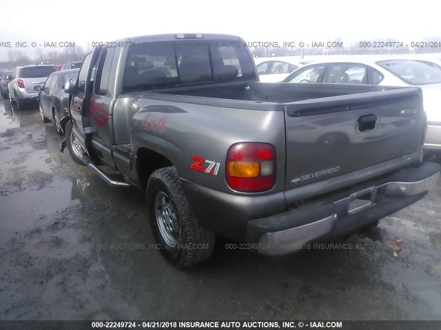 2GCEK19T4Y1185219 - 2000 CHEVROLET SILVERADO K1500 GRAY photo 3