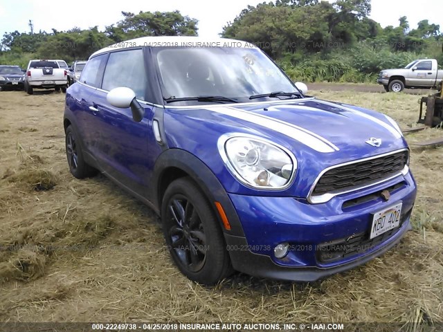 WMWSS5C59DWN49414 - 2013 MINI COOPER S PACEMAN BLUE photo 1