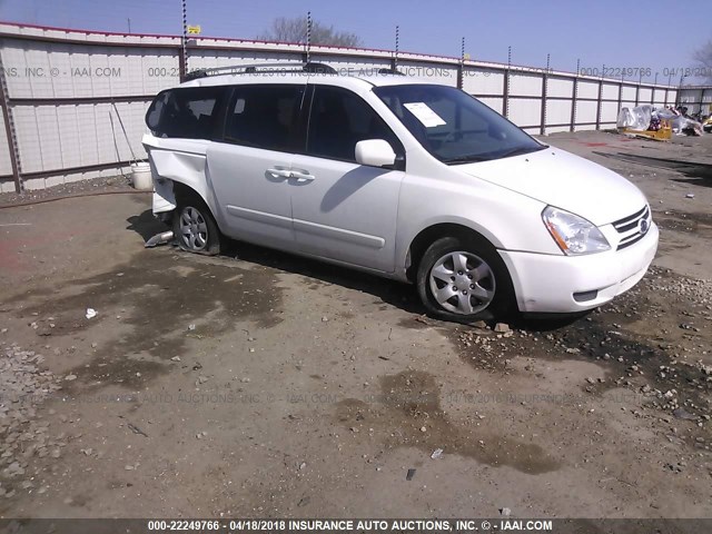 KNDMB233166070870 - 2006 KIA SEDONA EX/LX WHITE photo 1