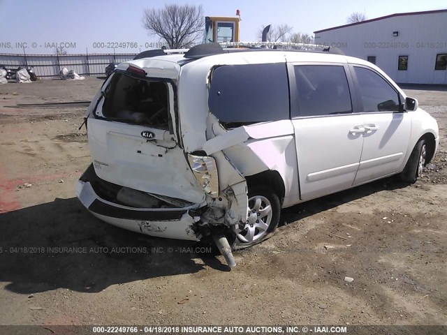 KNDMB233166070870 - 2006 KIA SEDONA EX/LX WHITE photo 6