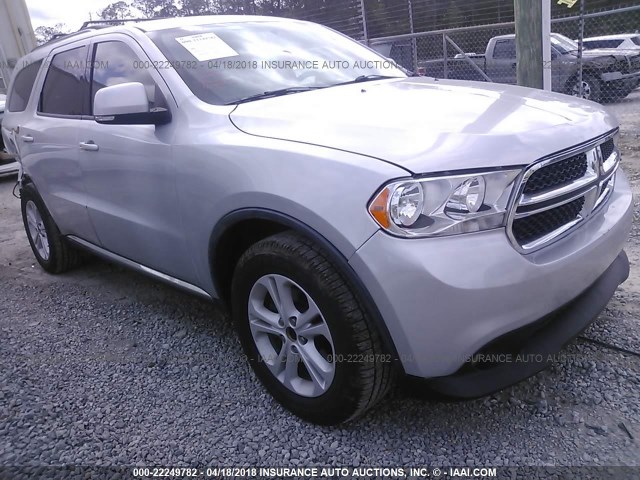 1D4RD4GG1BC650417 - 2011 DODGE DURANGO CREW SILVER photo 1