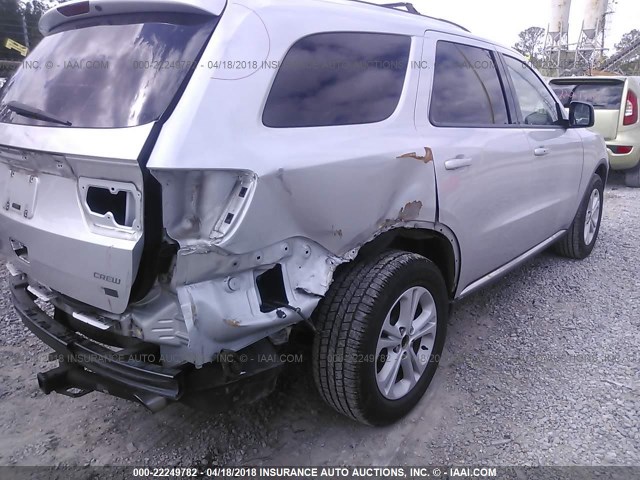 1D4RD4GG1BC650417 - 2011 DODGE DURANGO CREW SILVER photo 4