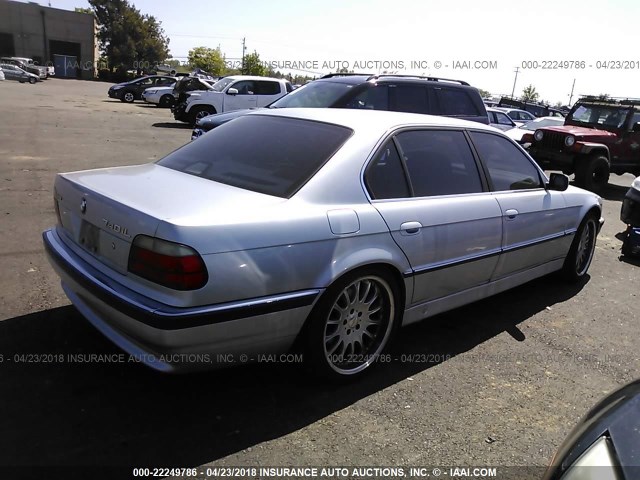 WBAGJ6321SDH97107 - 1995 BMW 740 IL SILVER photo 4