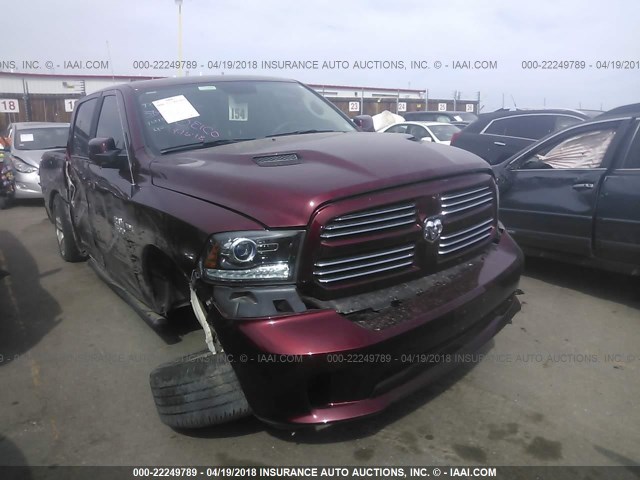 1C6RR7MT2HS609060 - 2017 RAM 1500 SPORT RED photo 1