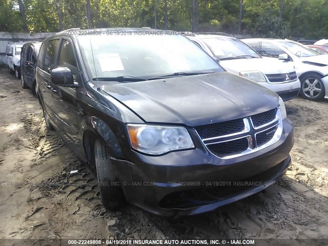 2C4RDGCG3CR203164 - 2012 DODGE GRAND CARAVAN SXT BLACK photo 1