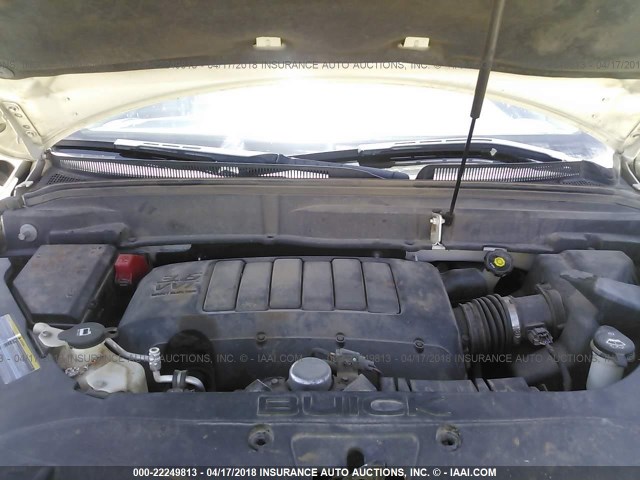 5GAER23D49J207862 - 2009 BUICK ENCLAVE CXL 白色 照片 10