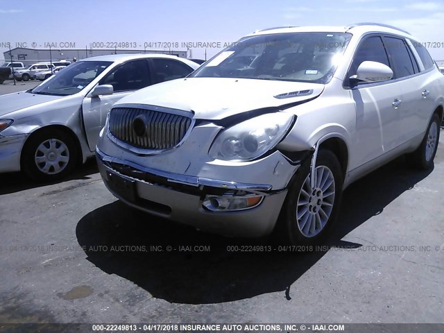 5GAER23D49J207862 - 2009 BUICK ENCLAVE CXL WHITE photo 6