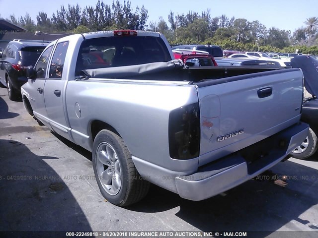 1D7HA18DX4S572156 - 2004 DODGE RAM 1500 ST/SLT SILVER photo 3