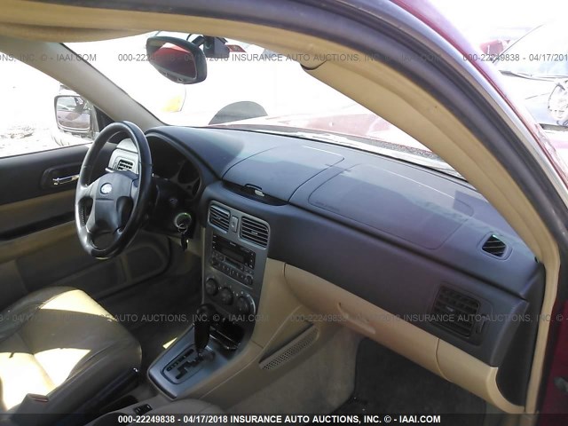 JF1SG65693H750268 - 2003 SUBARU FORESTER 2.5XS Tünd qırmızı foto 5