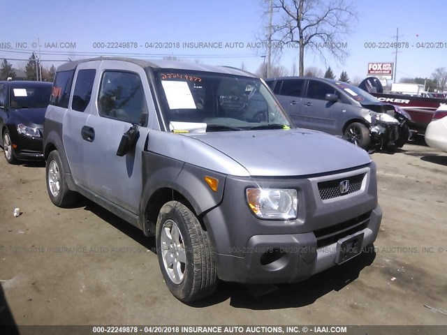 5J6YH28544L034643 - 2004 HONDA ELEMENT EX SILVER photo 1