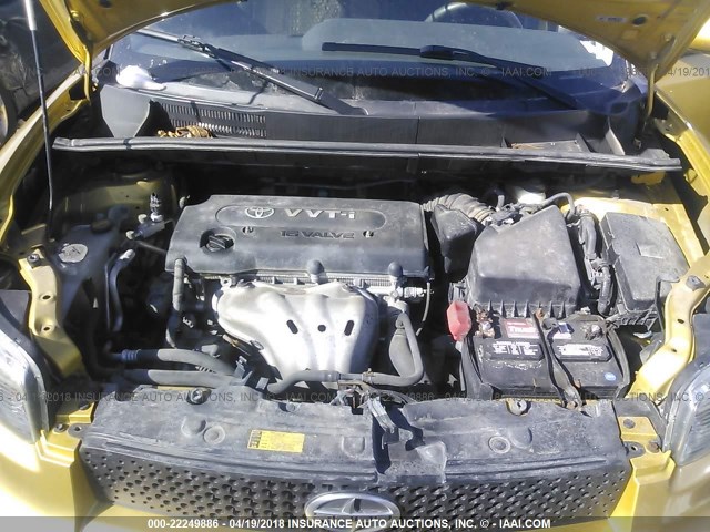 JTLKE50E581055430 - 2008 TOYOTA SCION XB ოქროსფერი ფოტო 10