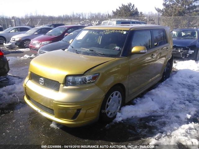 JTLKE50E581055430 - 2008 TOYOTA SCION XB ოქროსფერი ფოტო 2