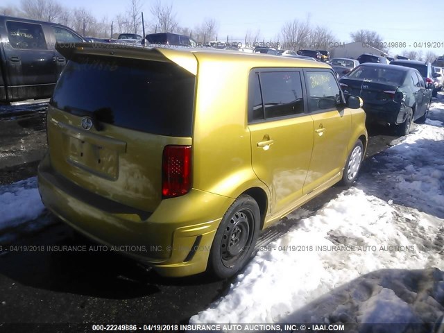 JTLKE50E581055430 - 2008 TOYOTA SCION XB ოქროსფერი ფოტო 4