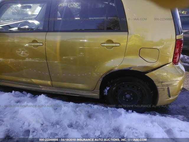 JTLKE50E581055430 - 2008 TOYOTA SCION XB ოქროსფერი ფოტო 6