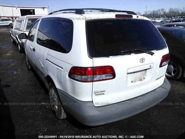 4T3ZF13C51U366650 - 2001 TOYOTA SIENNA LE/XLE WHITE photo 3