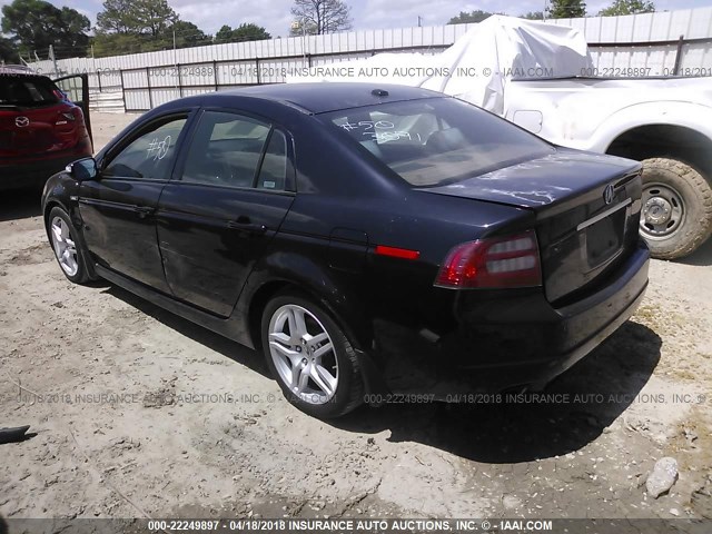 19UUA66247A010627 - 2007 ACURA TL BLACK photo 3