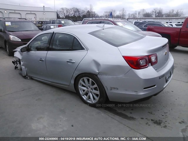 1G11F5SL5FF309663 - 2015 CHEVROLET MALIBU LTZ 银色 照片 3