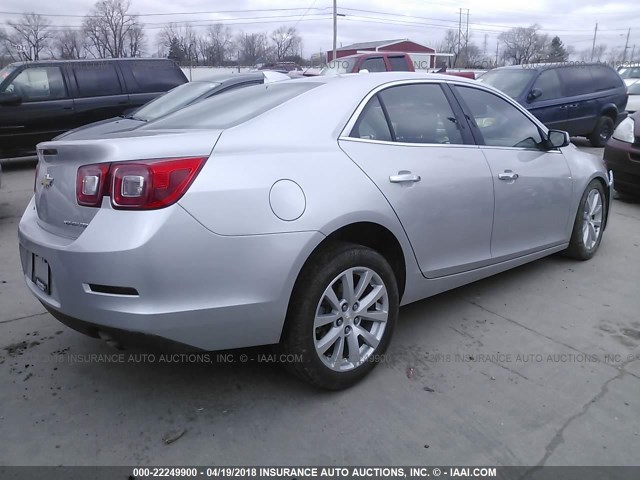 1G11F5SL5FF309663 - 2015 CHEVROLET MALIBU LTZ 银色 照片 4
