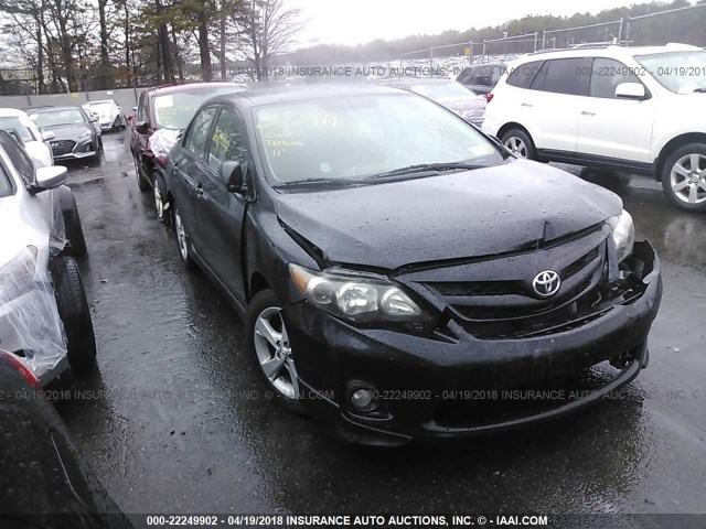 2T1BU4EE5BC692628 - 2011 TOYOTA COROLLA S/LE BLACK photo 1