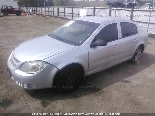 1G1AD5F59A7217590 - 2010 CHEVROLET COBALT 1LT SILVER photo 2