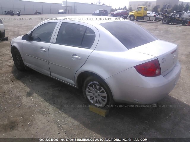 1G1AD5F59A7217590 - 2010 CHEVROLET COBALT 1LT SILVER photo 3