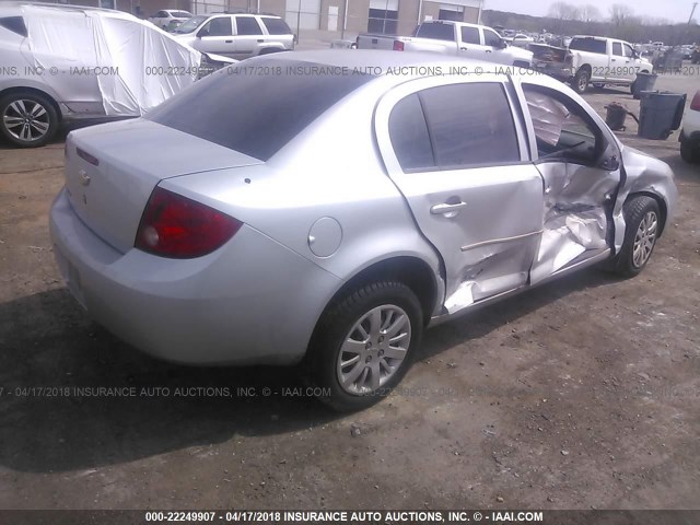 1G1AD5F59A7217590 - 2010 CHEVROLET COBALT 1LT SILVER photo 4