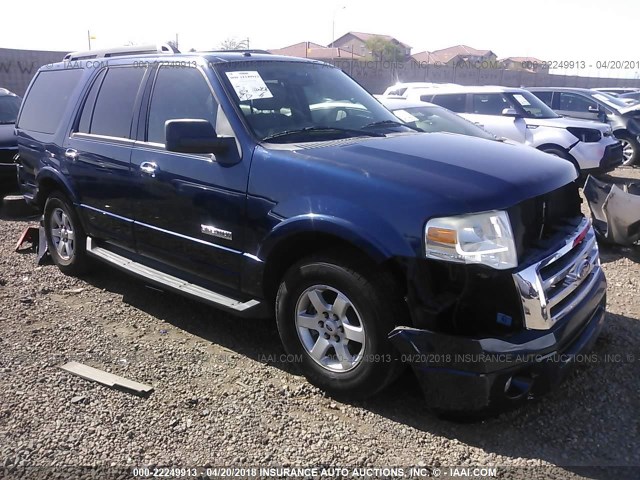 1FMFU15518LA61243 - 2008 FORD EXPEDITION XLT BLUE photo 1