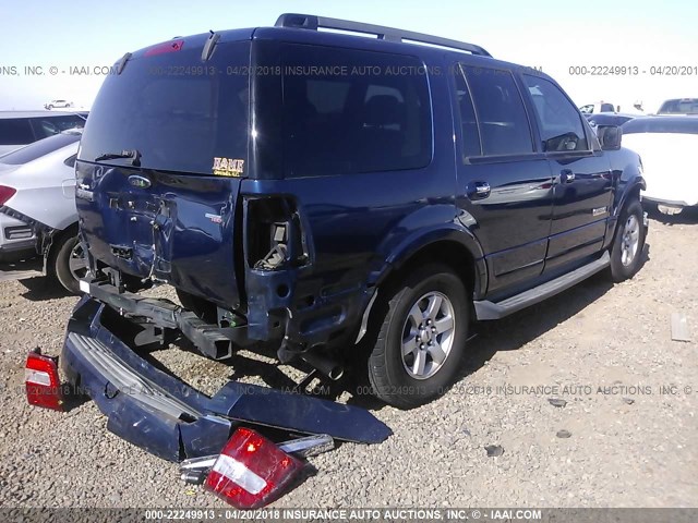 1FMFU15518LA61243 - 2008 FORD EXPEDITION XLT ლურჯი ფოტო 4