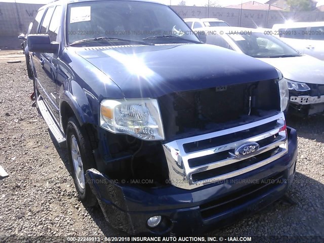 1FMFU15518LA61243 - 2008 FORD EXPEDITION XLT ლურჯი ფოტო 6