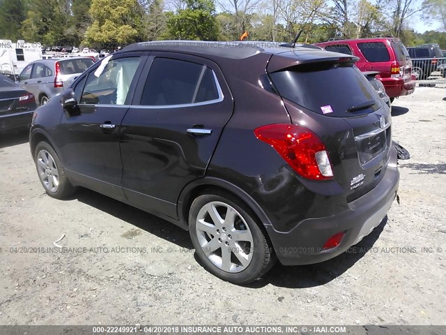 KL4CJCSB4EB622178 - 2014 BUICK ENCORE BROWN photo 3