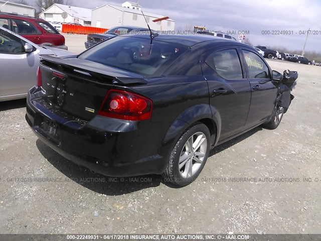 1B3BD1FG6BN508116 - 2011 DODGE AVENGER MAINSTREET BLACK photo 4