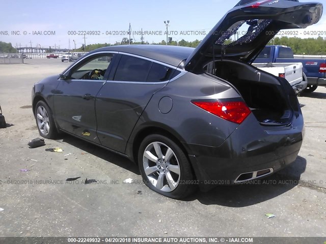 2HNYB1H49CH500999 - 2012 ACURA ZDX TECHNOLOGY GRAY photo 3