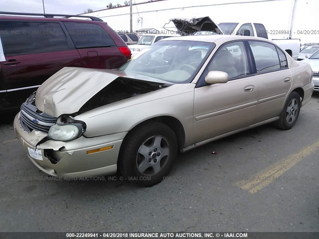 1G1NE52J13M674321 - 2003 CHEVROLET MALIBU LS თაფლისფერი ფოტო 2