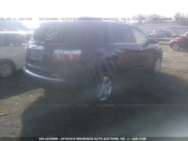 1GKEV33748J255620 - 2008 GMC ACADIA SLT-2 BLACK photo 4