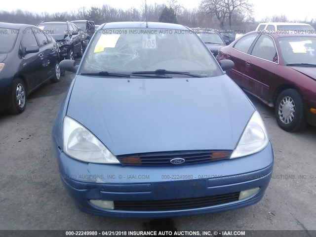 1FAFP38371W243606 - 2001 FORD FOCUS ZTS BLUE photo 6