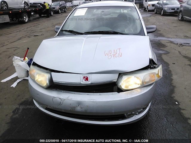 1G8AL52F74Z171608 - 2004 SATURN ION LEVEL 3 SILVER photo 6