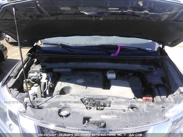 5N1AR2MMXEC711385 - 2014 NISSAN PATHFINDER S/SV/SL/PLATINUM 蓝色 照片 10