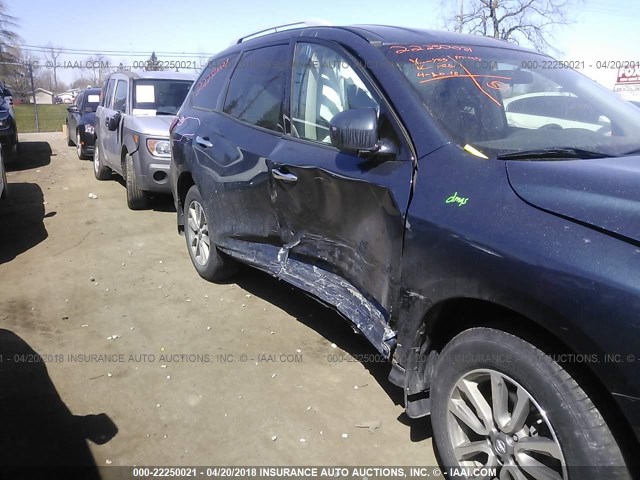 5N1AR2MMXEC711385 - 2014 NISSAN PATHFINDER S/SV/SL/PLATINUM 蓝色 照片 6