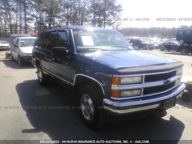 1GNEK13R8XJ410430 - 1999 CHEVROLET TAHOE K1500 BLUE photo 6