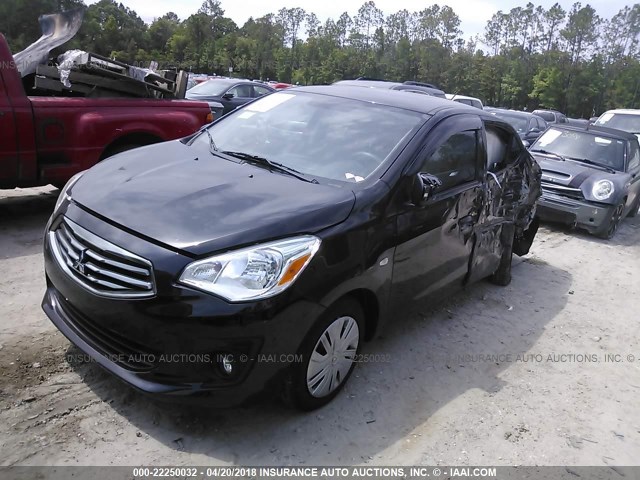 ML32F3FJ9HHF13842 - 2017 MITSUBISHI MIRAGE G4 ES შავი ფოტო 2