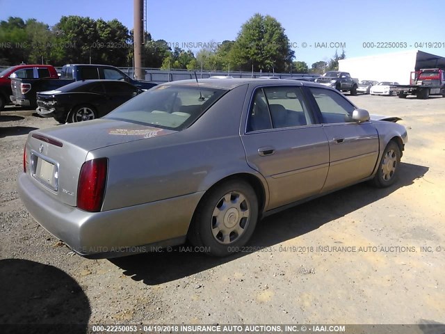 1G6KD54YX3U233586 - 2003 CADILLAC DEVILLE BEIGE photo 4