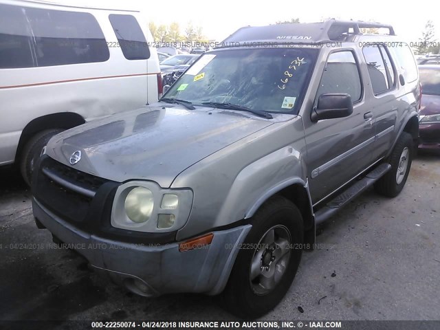 5N1ED28T24C668936 - 2004 NISSAN XTERRA XE/SE GRAY photo 2