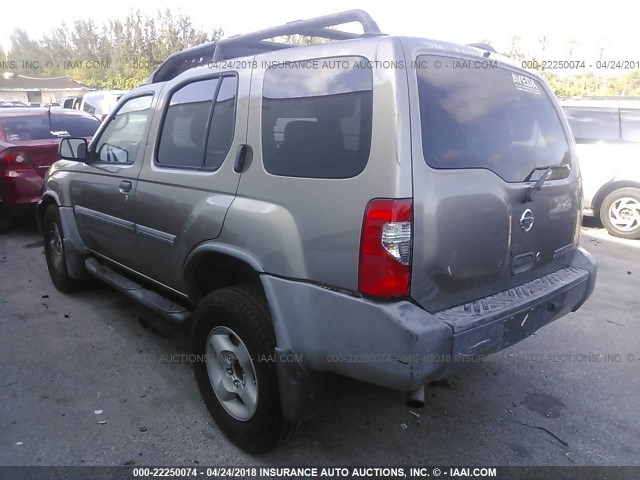 5N1ED28T24C668936 - 2004 NISSAN XTERRA XE/SE GRAY photo 3