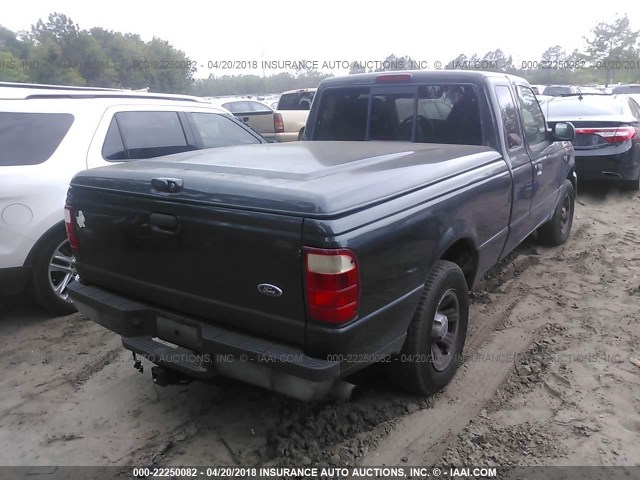 1FTYR14U95PA88508 - 2005 FORD RANGER SUPER CAB GREEN photo 4