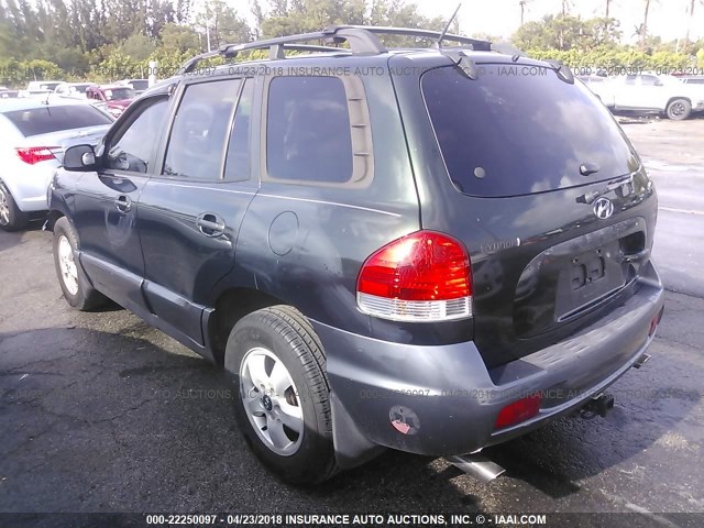 KM8SC13D36U099737 - 2006 HYUNDAI SANTA FE GLS/LIMITED GREEN photo 3