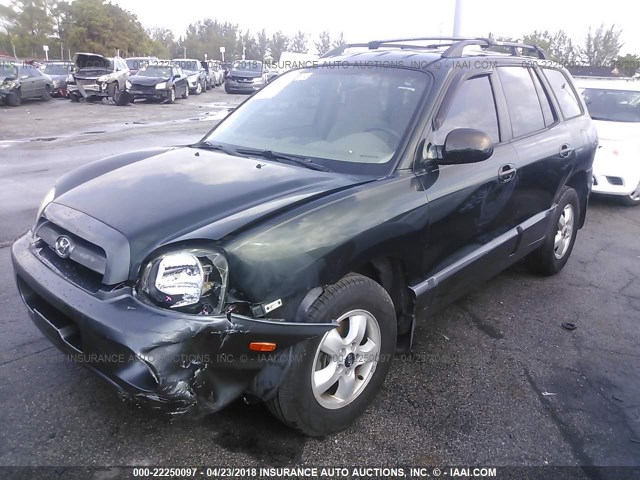 KM8SC13D36U099737 - 2006 HYUNDAI SANTA FE GLS/LIMITED GREEN photo 6