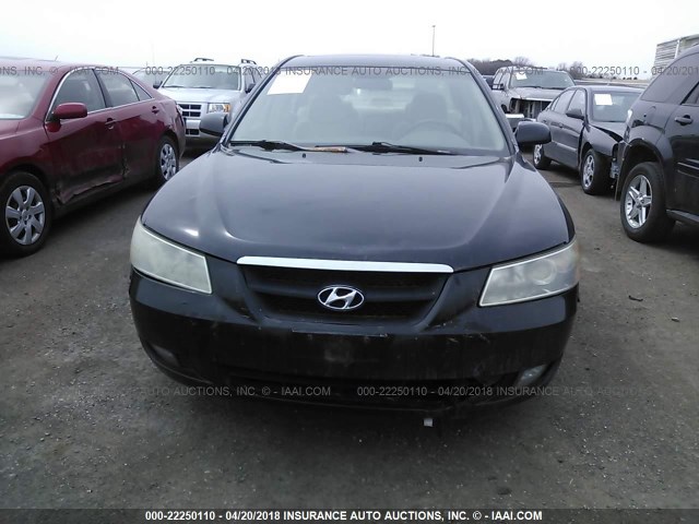 5NPEU46F77H178966 - 2007 HYUNDAI SONATA SE/LIMITED BLACK photo 6