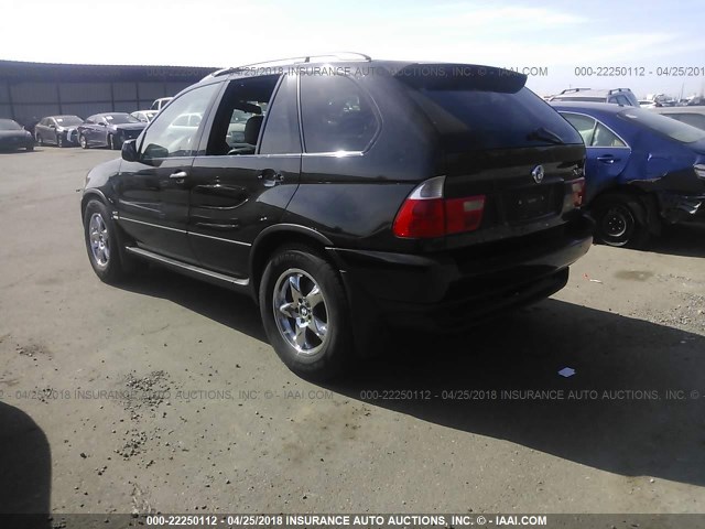 WBAFA53551LM69870 - 2001 BMW X5 3.0I BLACK photo 3